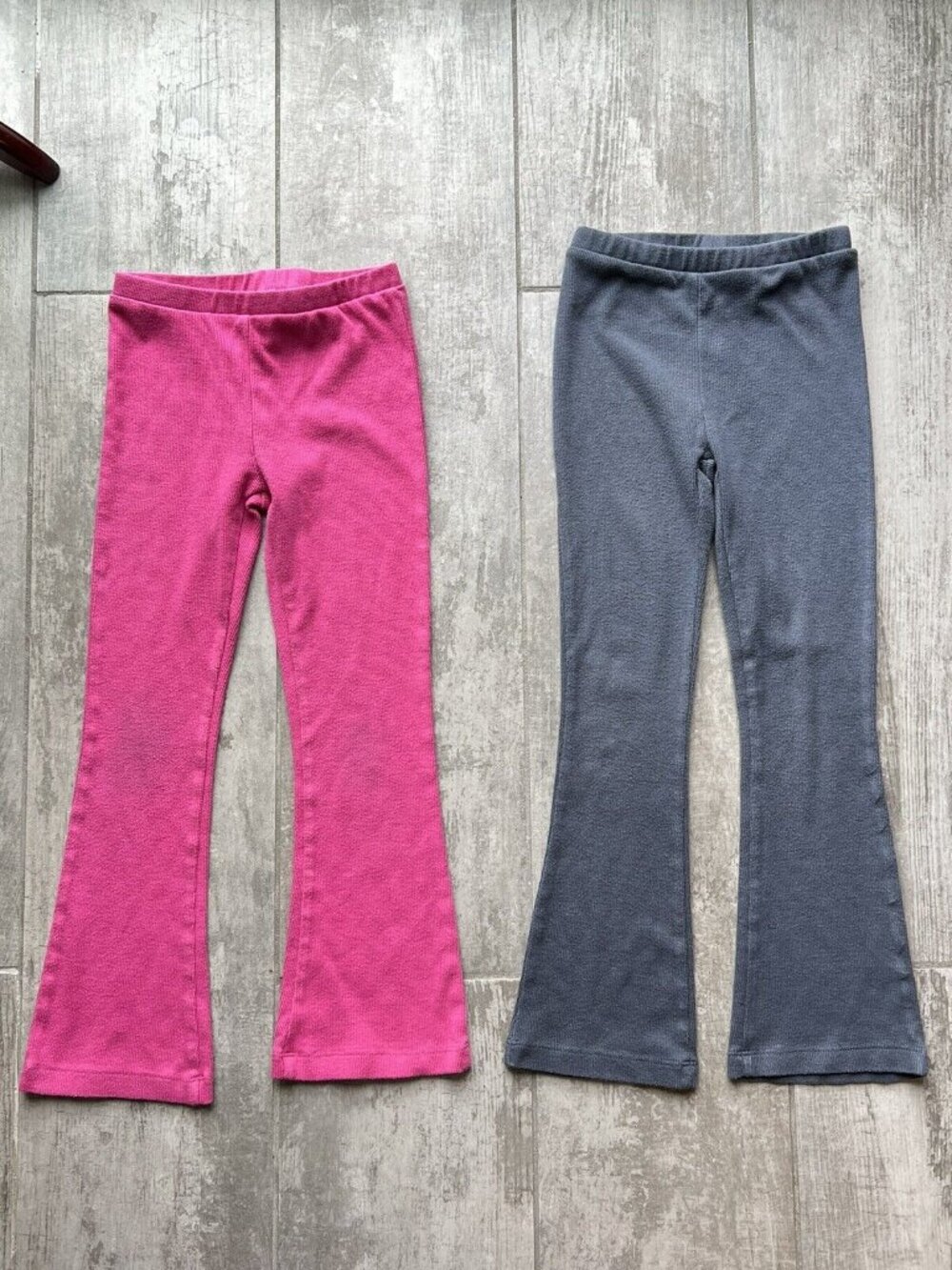 365 Kids Garanimals Girls Flared Pants 2 Piece Set Lot Ribbed Cotton Stretch 6